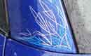 Freestyle Pinstriping auf Mercedes SLK